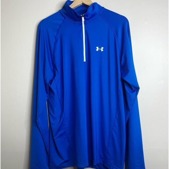 Under Armour Other - Under armour all season gear 1/4 zip pullover jacket men’s size large blue